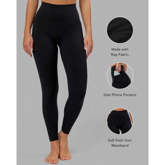 LSKD Fusion Full Length Tight with Pockets Black Small MSRP $95 - Picture 2 of 10